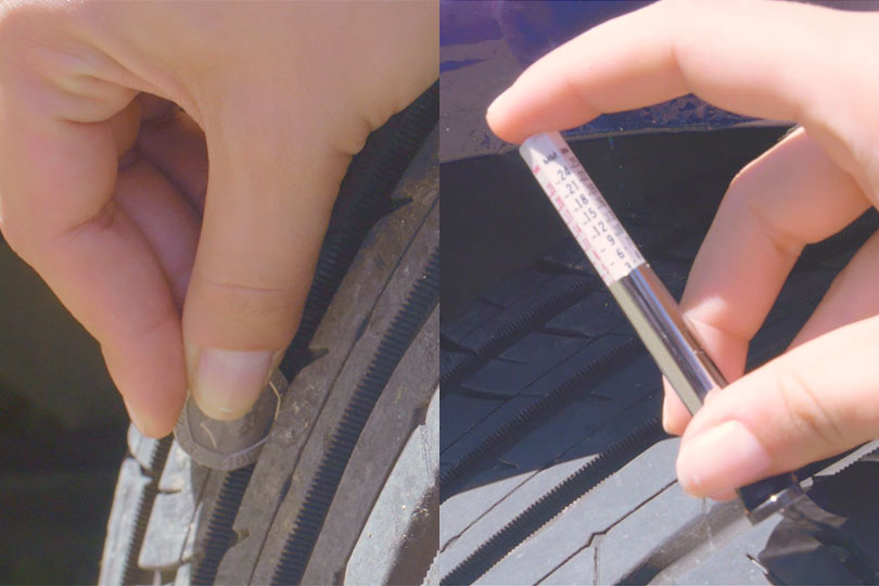 20p test and depth gauge