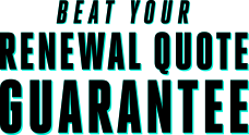 Beat your renewal guarantee logo