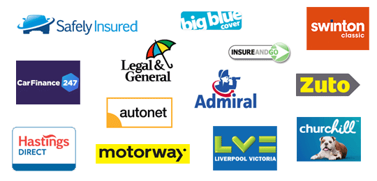 Various different provider logos