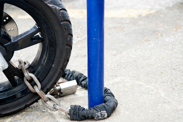 motorcycle floor lock