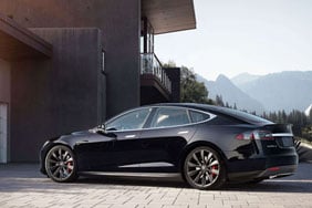 Parked Model S