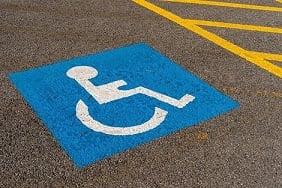 disabled parking bay