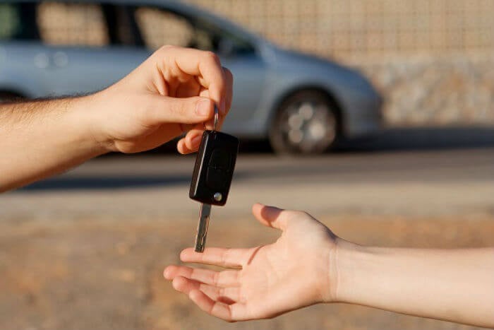 handing over the keys