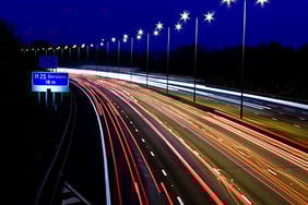 Motorway at night