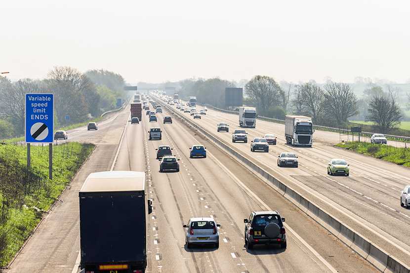 Cars on a road