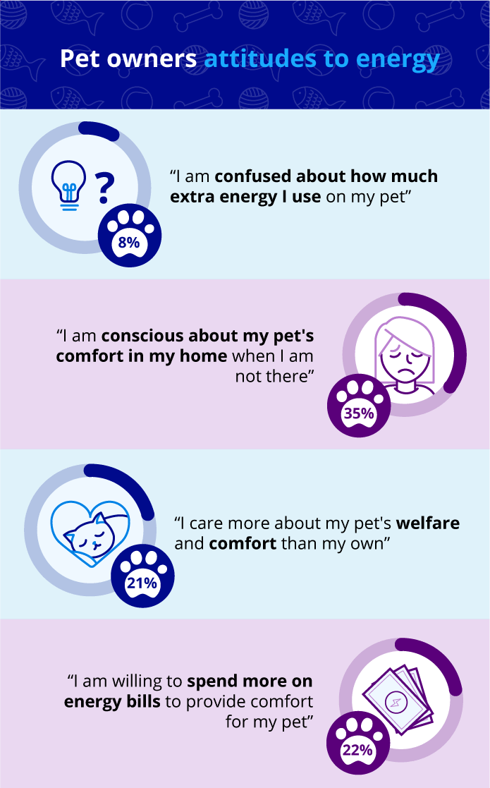 Image showing pet owners attitudes to energy use