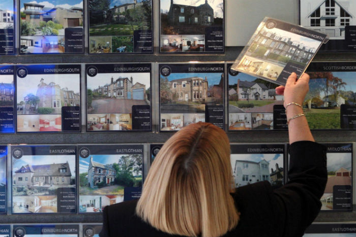 Estate agents window