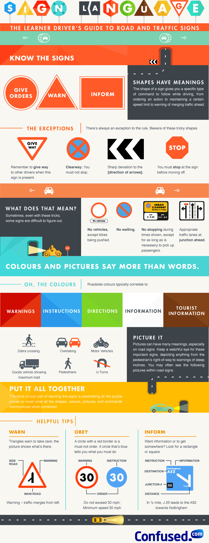 Deciphering road signs