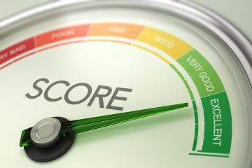 Credit score rating dial
