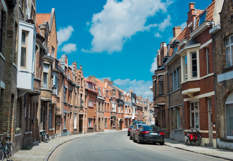 A street in Brugge, Belgium 