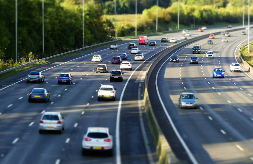 Cars on a motorway