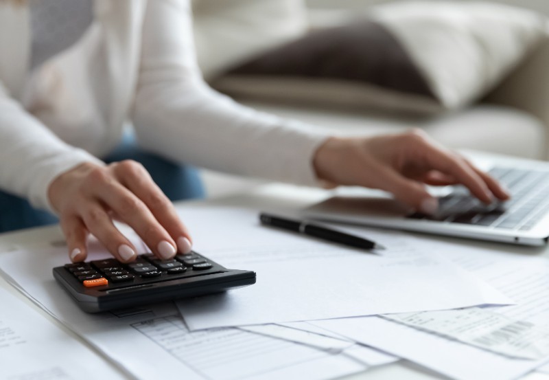 Homeowner checking capital gains tax information