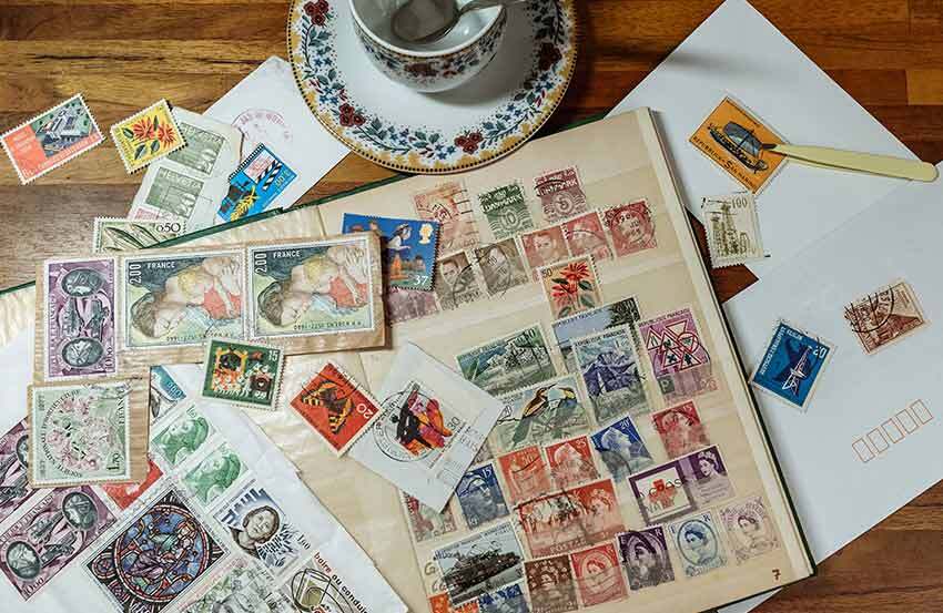 A stamp collection
