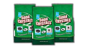 Soda crystals