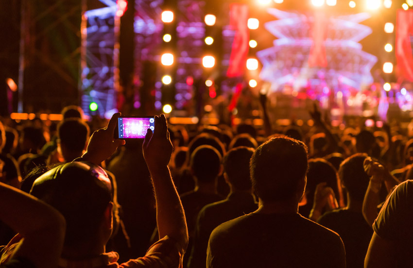 Crowd at a festival 