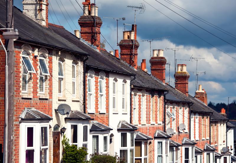 A row of terraced housing