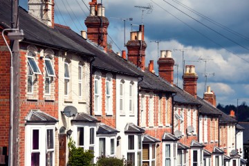 A row of terraced housing