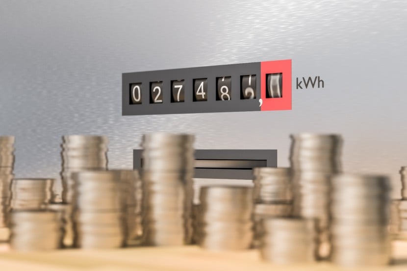 Energy meter with coins