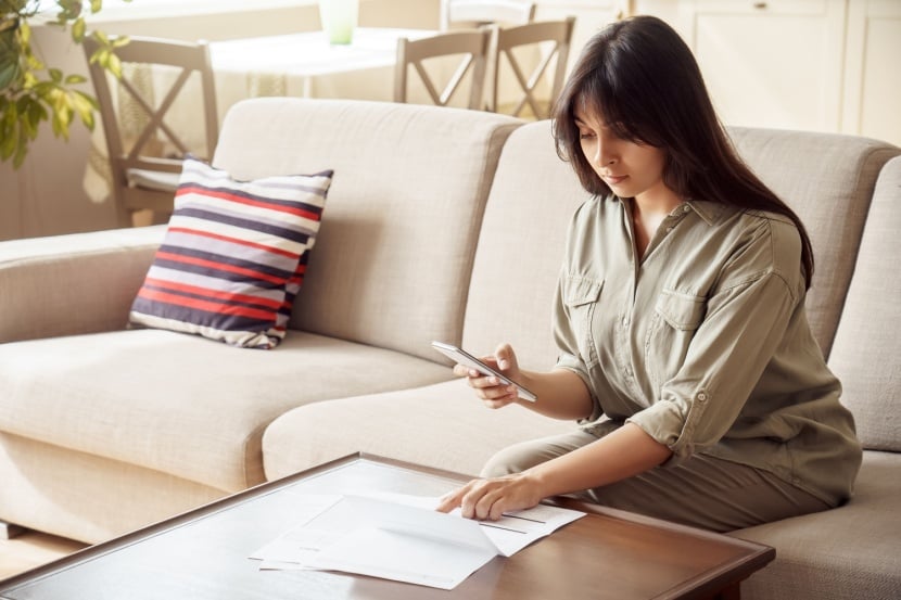 woman using mobile phone