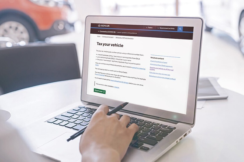 Renewing car tax online