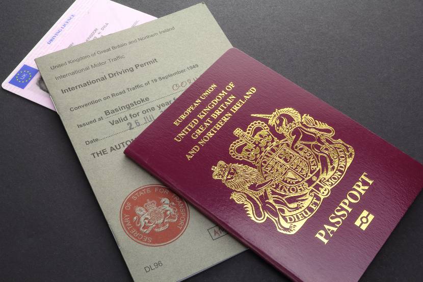 International Driving Permit with British Passport