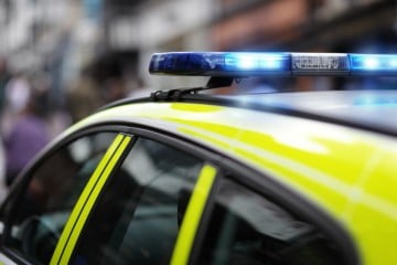 Police car lights