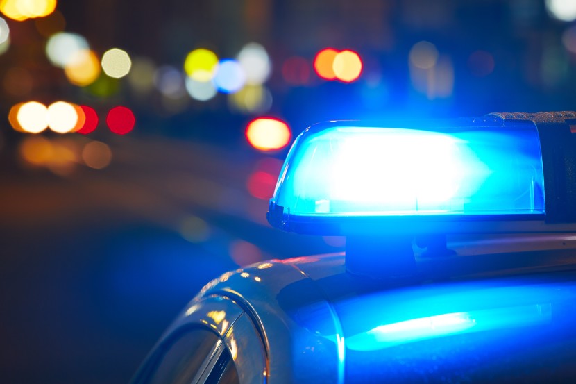 Police car lights