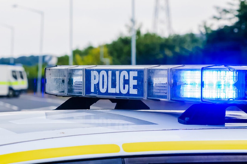 Police car lights