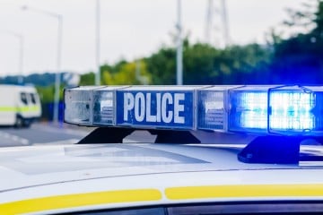 Police car with lights