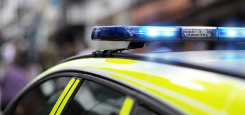 Police car lights