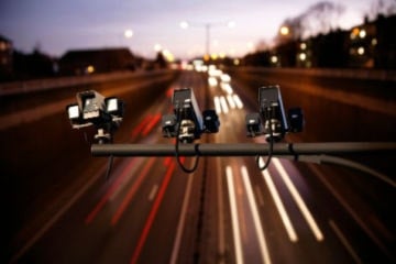 speeding ticket flash camera