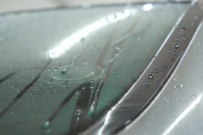 condensation on a car window