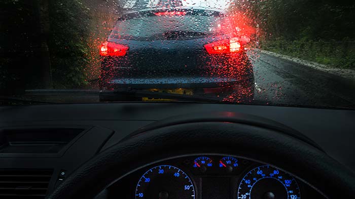 Car driving too close