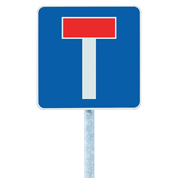 No through road sign