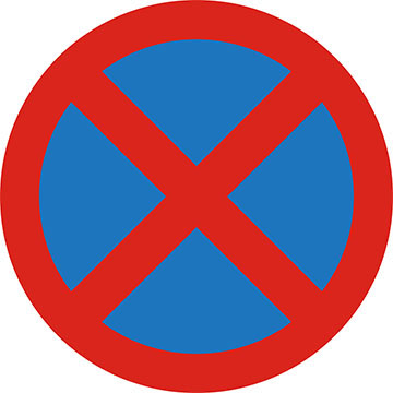 A no stopping sign