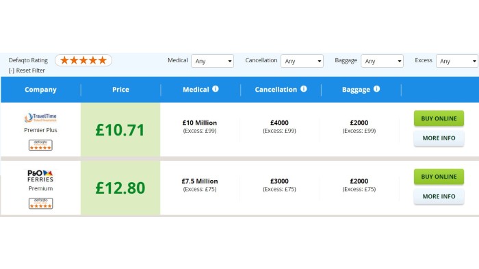 southdowns travel insurance defaqto rating