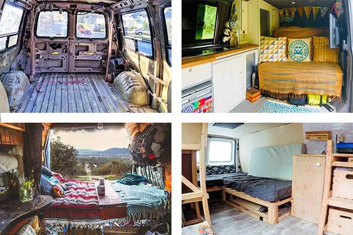 How to convert a van into a camper van 