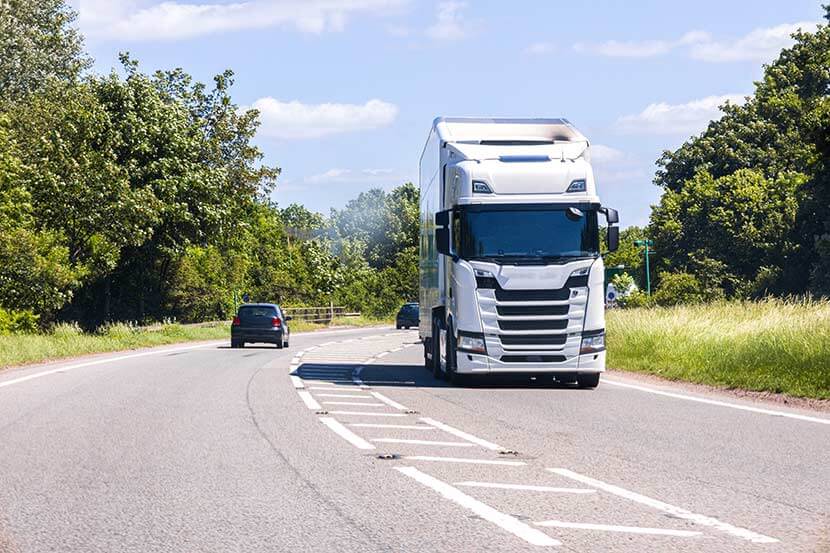 HGV lorry - truck on the road