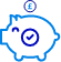 Illustrated piggy bank icon