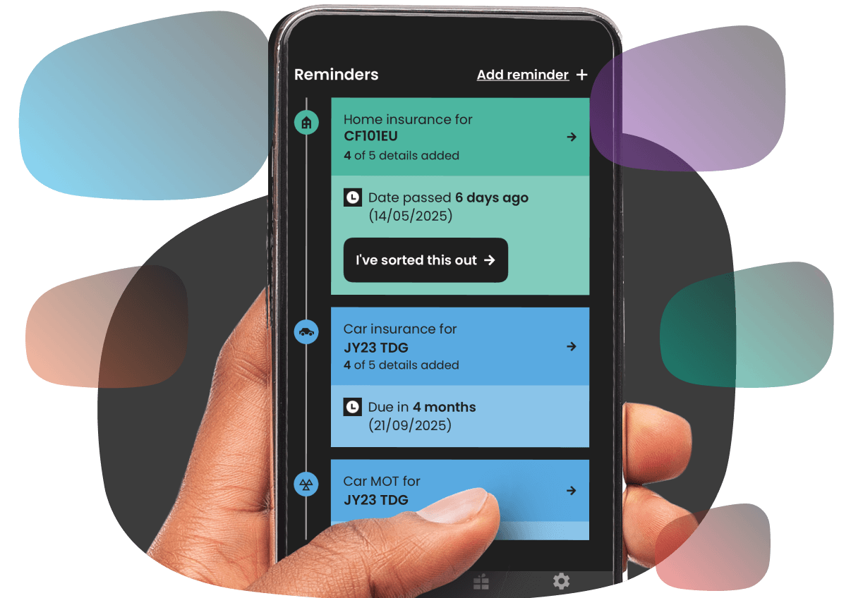 App landing page on a mobile phone