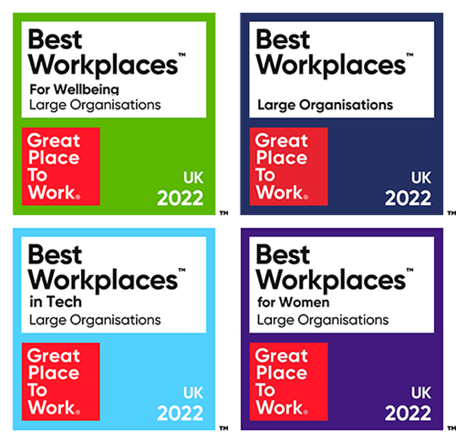 Confused.com Best Places to work logos