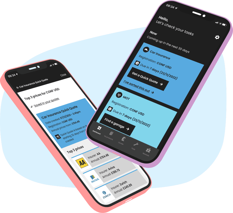 Rewards app on phone