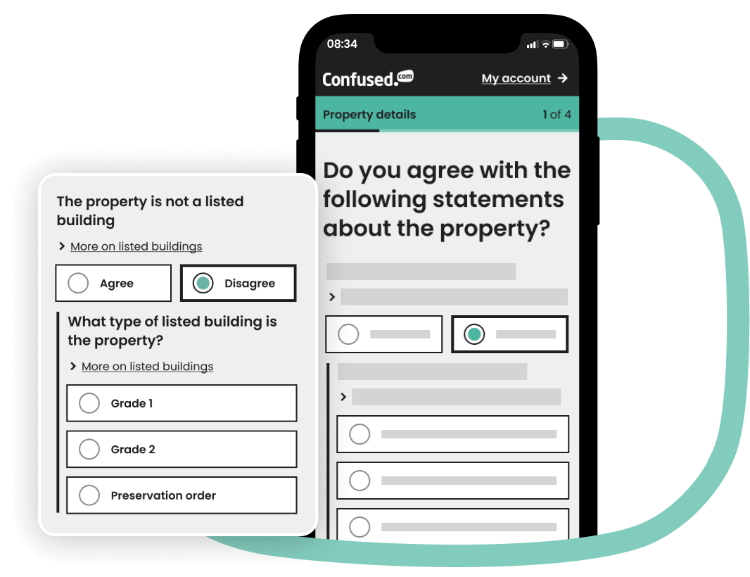 listed building quote process options