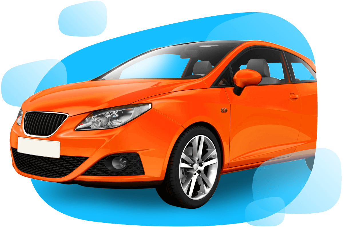 Image of an orange car