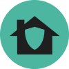 Icon of building insurance