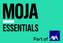 Moja Essentials green and black logo