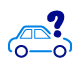blue car finance question mark