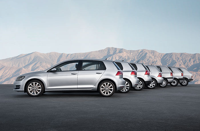 VW Golf history
