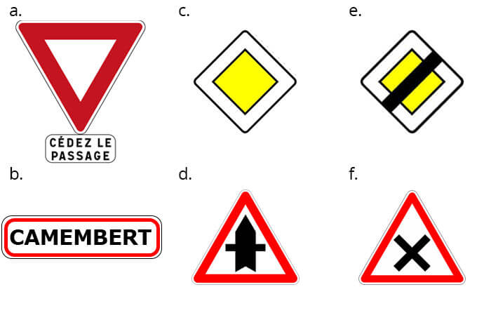 French road signs