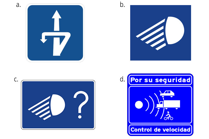 Spanish road signs
